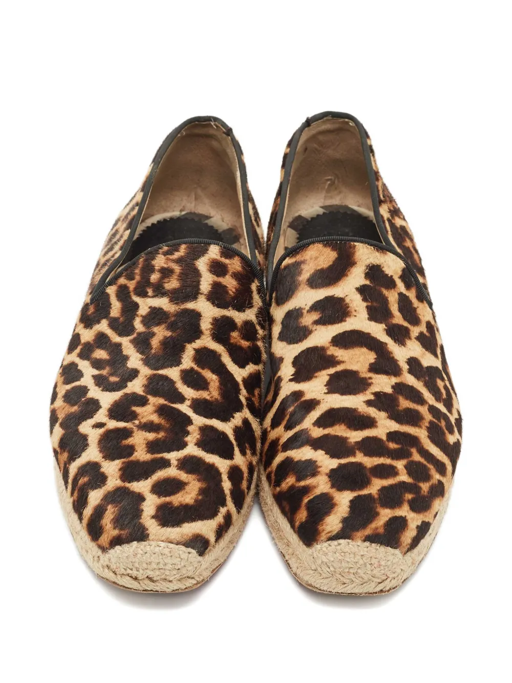 Christian Louboutin Pre-Owned Galia animal-print espadrilles - Bruin