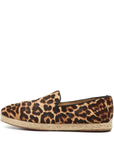 Christian Louboutin Pre-Owned espadrilles Galia à imprimé animalier