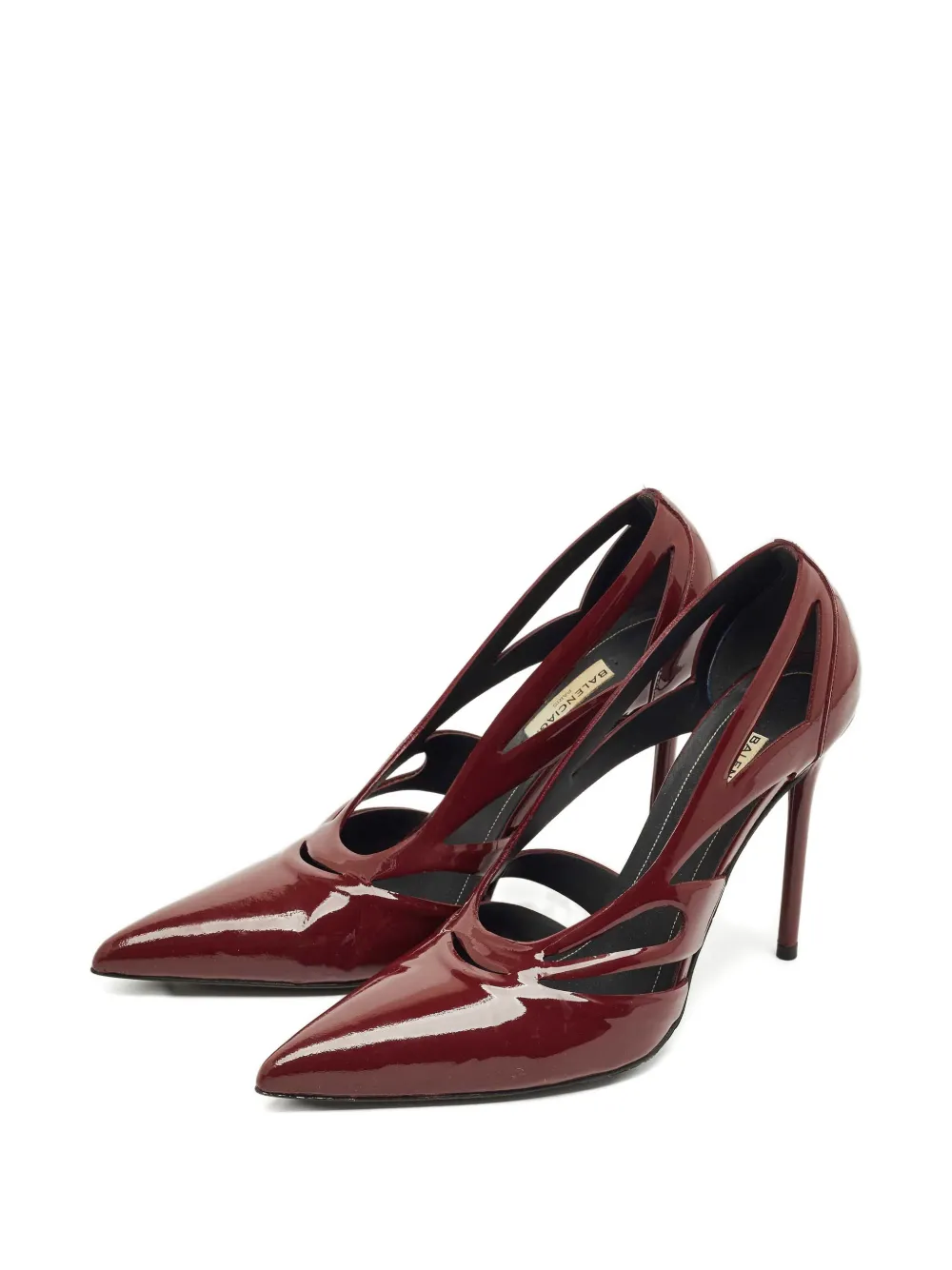 Balenciaga Pre-Owned pointed patent leather pumps - Rood