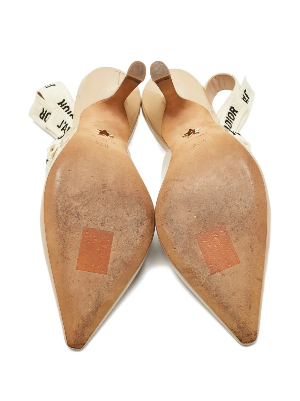 Christian Dior Pre-Owned J'adior patent-leather pumps - Beige