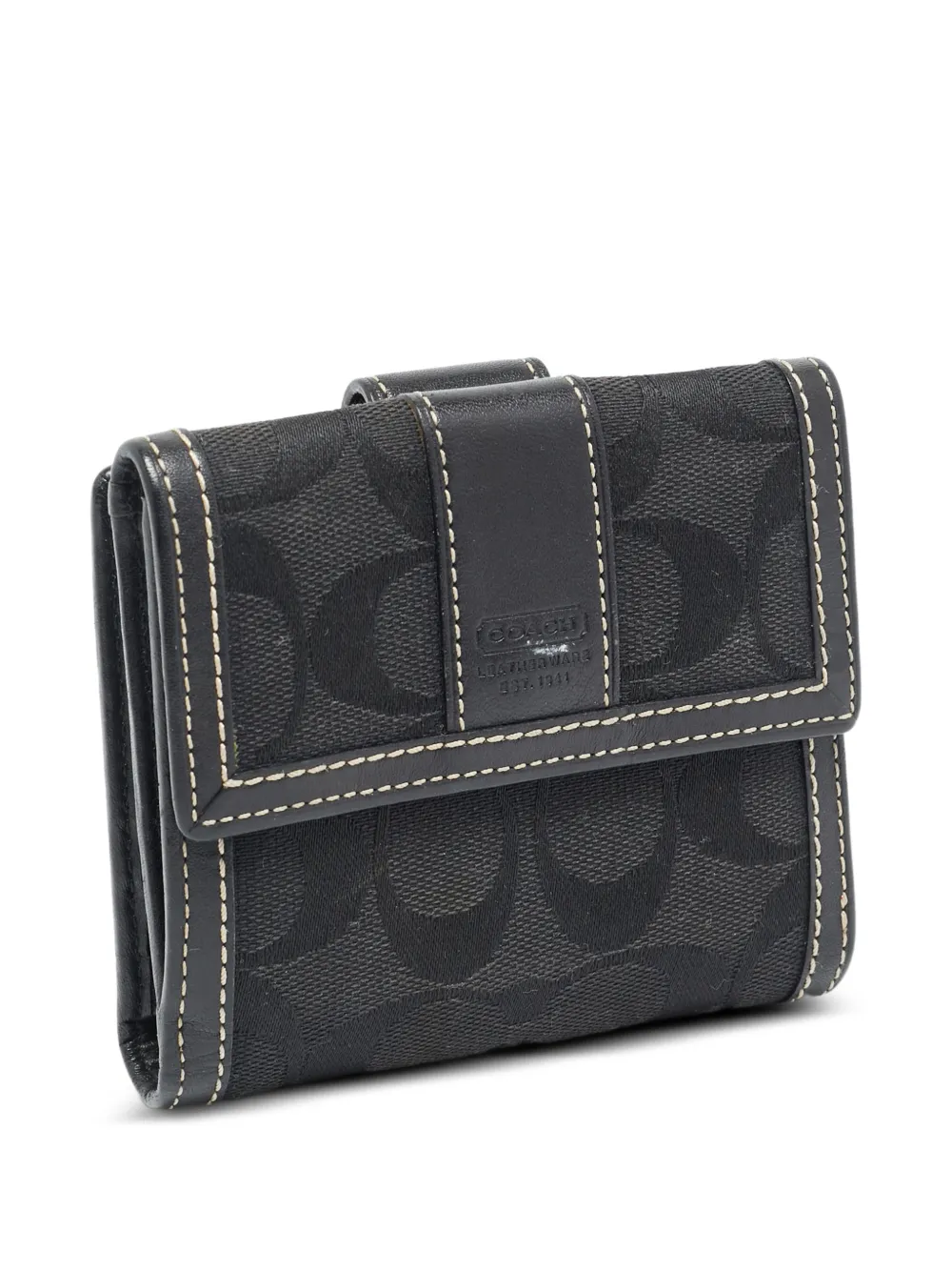Coach Vintage logo-detail flap wallet - Nero