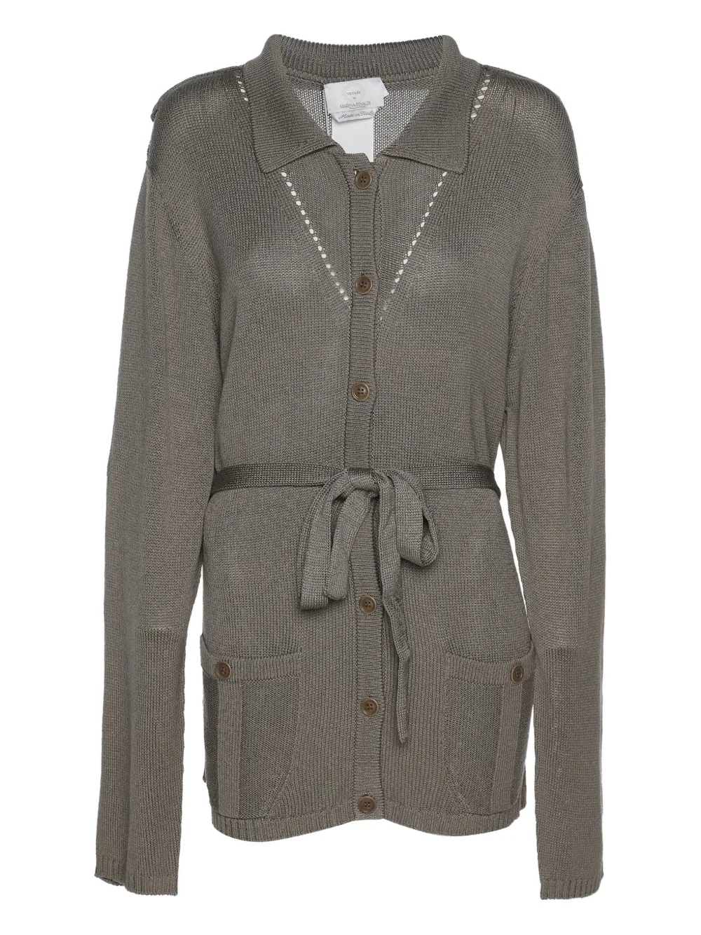 Marina Rinaldi Cardigan a coste - Grigio