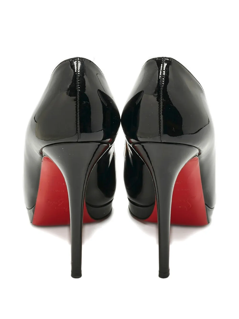Christian Louboutin Pre-Owned simple patent-leather pumps 11.5 cm - Zwart