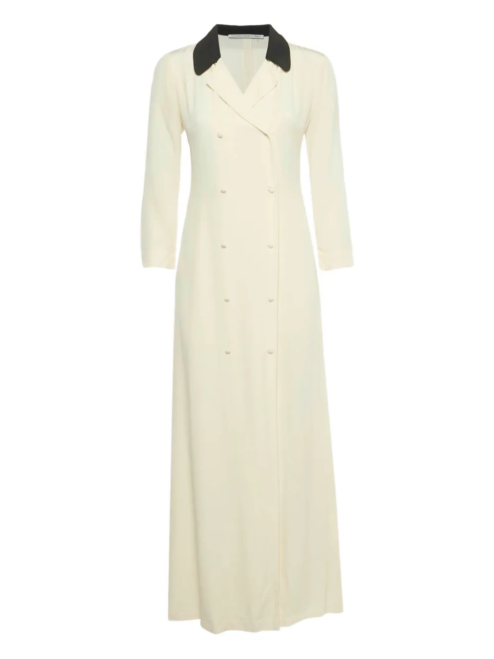 Alessandra Rich double-breasted maxi dress - Toni neutri