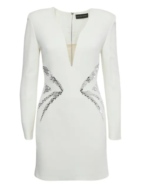 David Koma mirror-embellishments mini dress