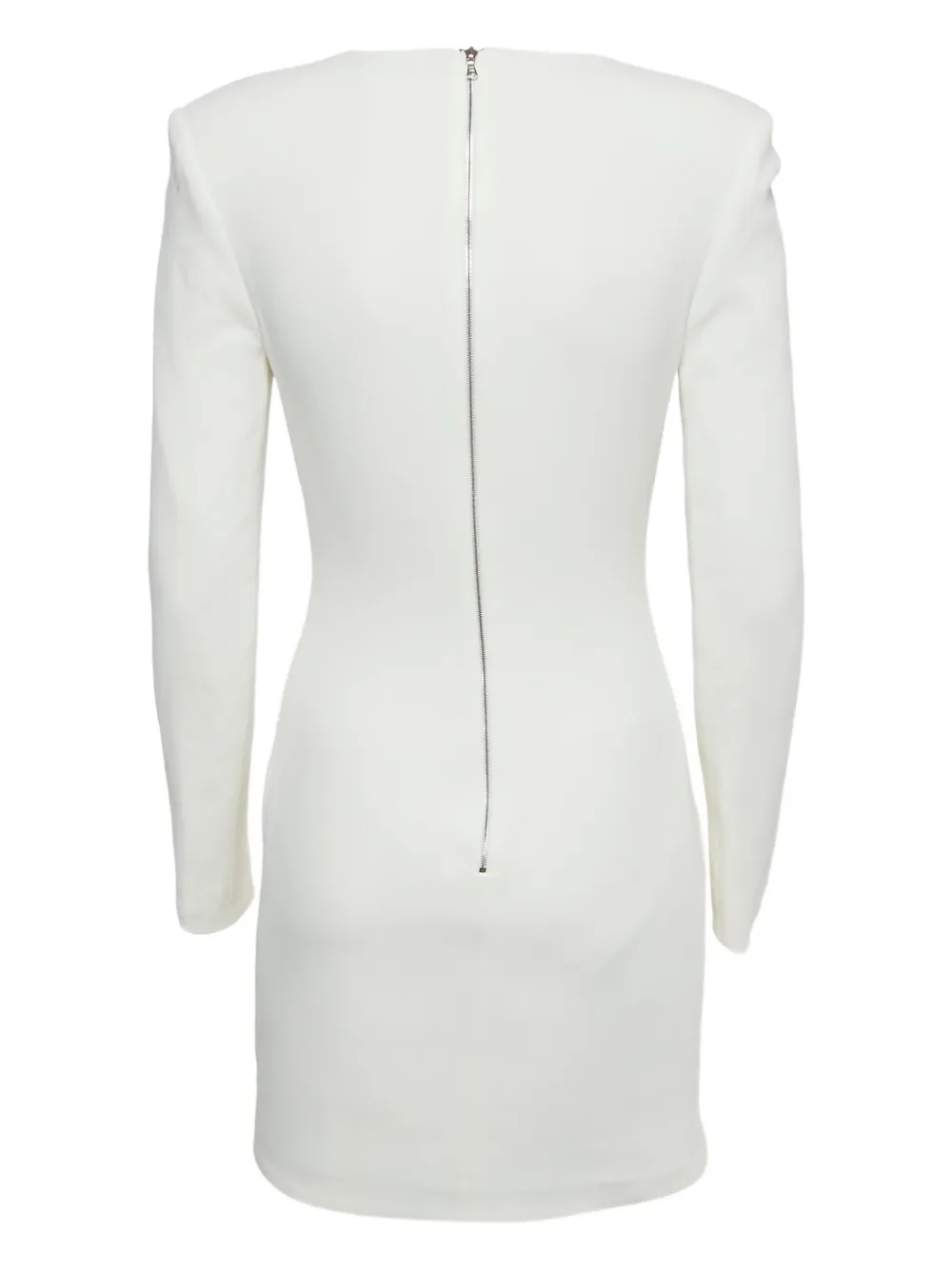 David Koma mirror-embellishments mini dress - Wit