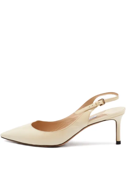Jimmy Choo Pre-Owned Erin patent-leather slingback pumps