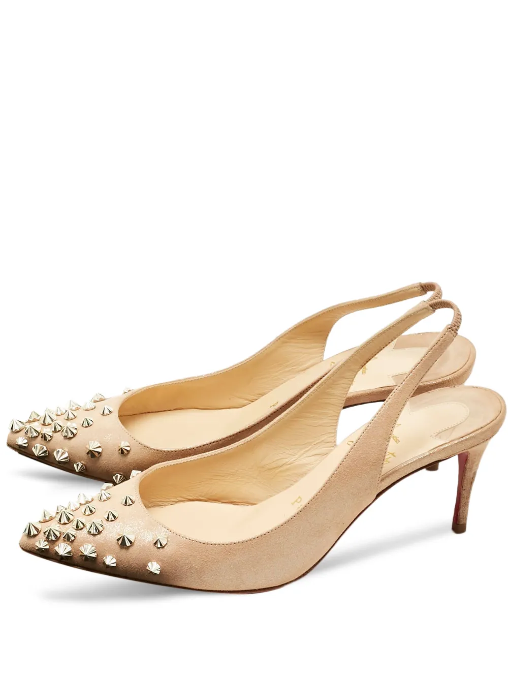 Christian Louboutin Pre-Owned Drama Spikes pumps - Nude