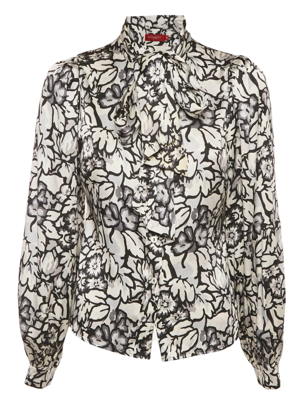 Burberry Pre-Owned floral-detail blouse - Bianco