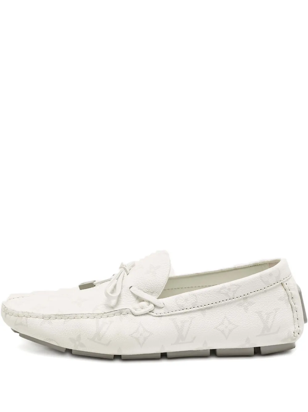 Louis Vuitton Pre-Owned Driver Monogram Antarctica loafers - Weiß