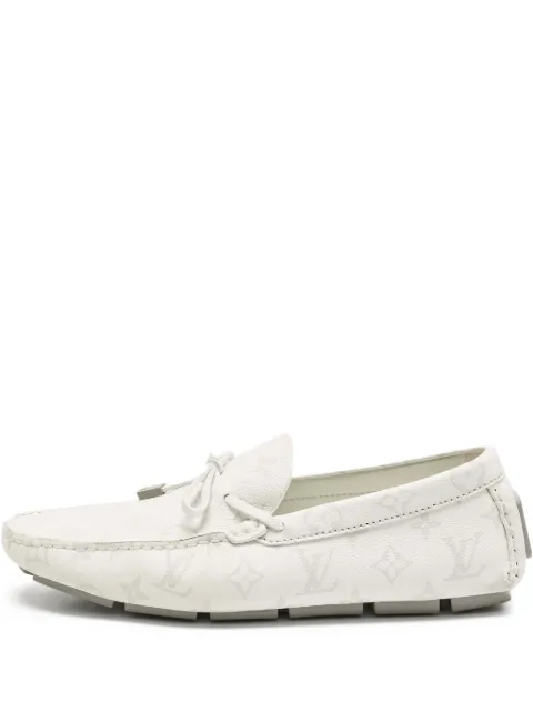 Louis Vuitton Pre-Owned mocasines Driver Monogram Antarctica