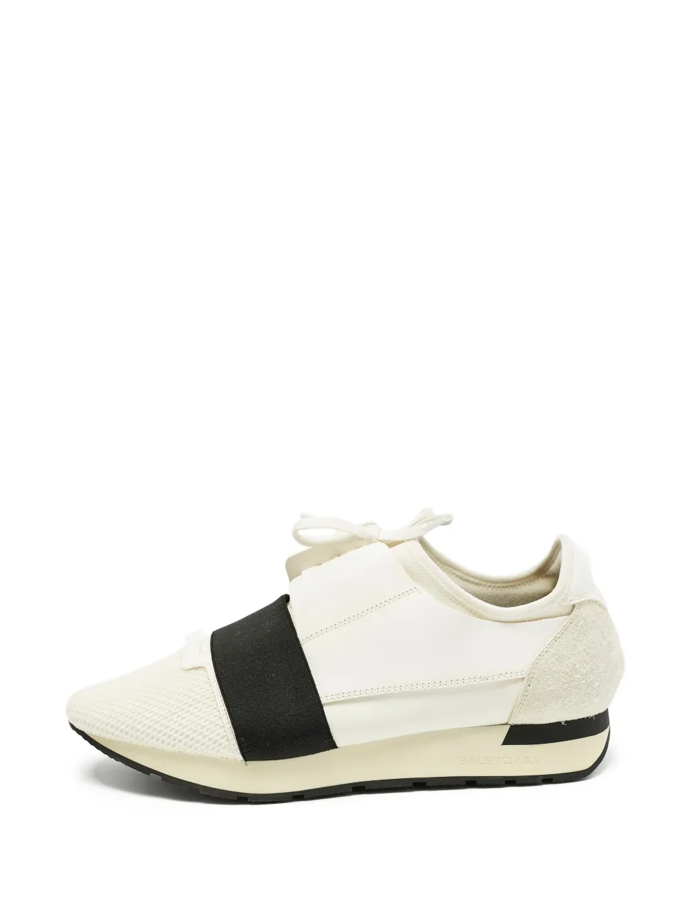 Balenciaga Pre-Owned runner leather trainers – Neutrals