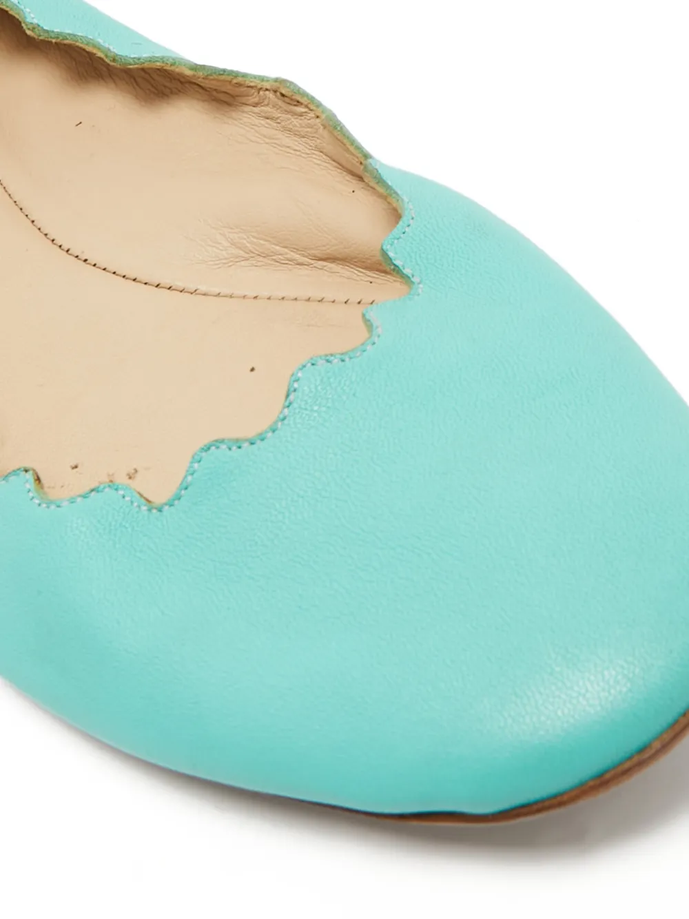 Chloé Pre-Owned ballerines en cuir à bords festonnés | Image 2