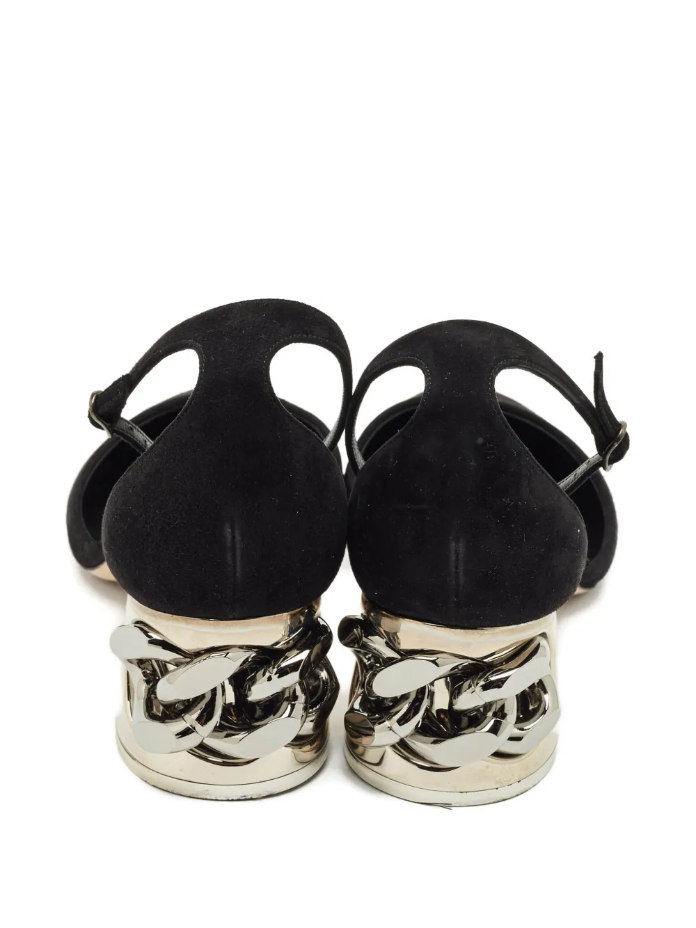 Casadei chain-embellishment pumps - Zwart