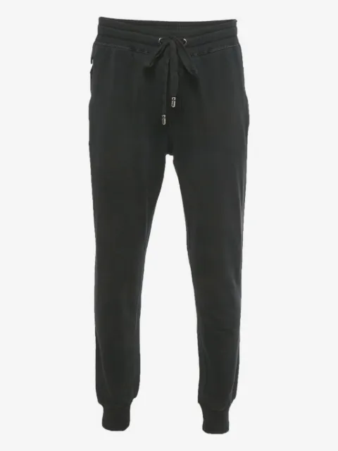 Dolce & Gabbana Pre-Owned logo-plaque cotton track pants