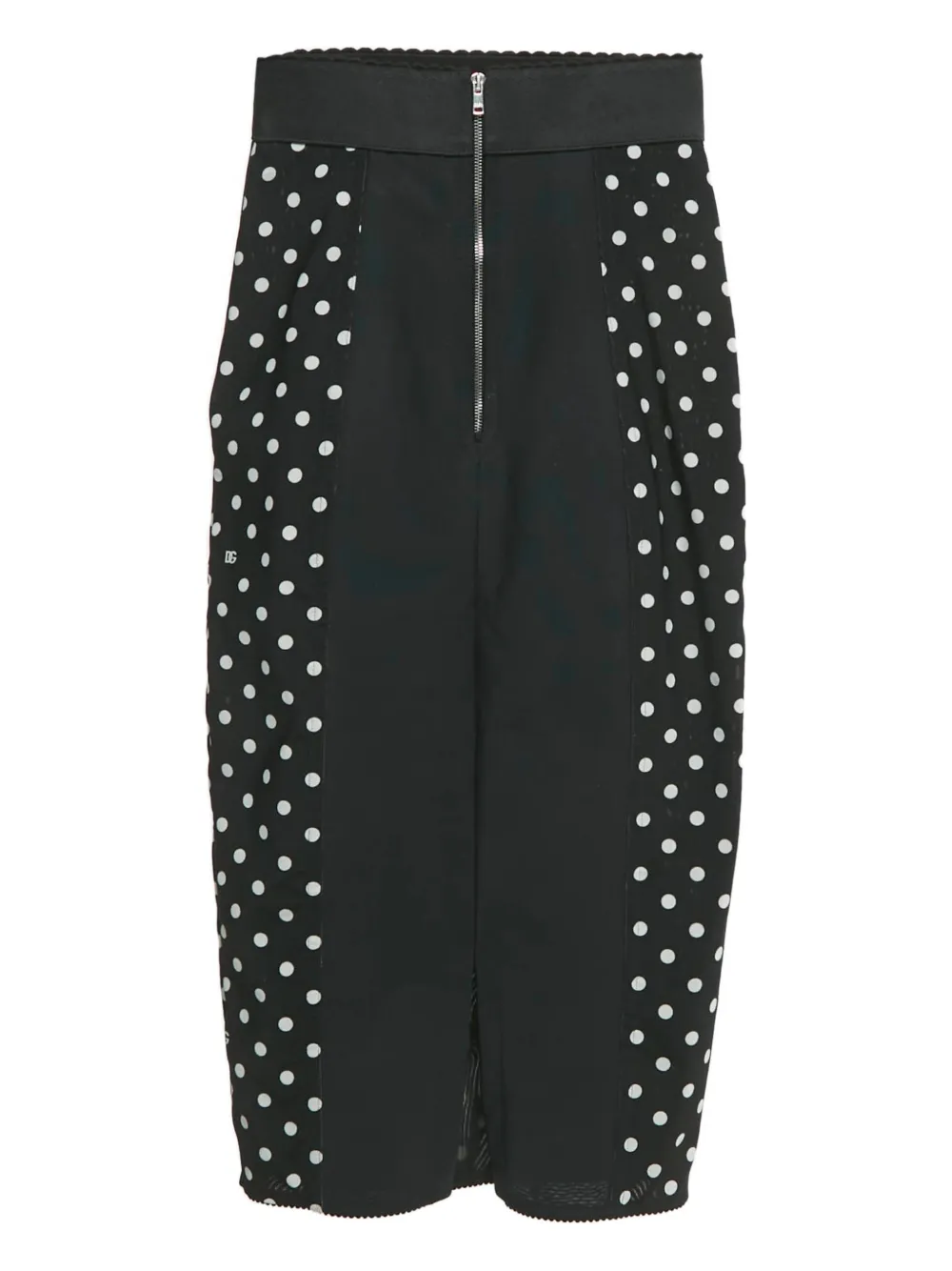 Dolce & Gabbana Pre-Owned polka dot midi skirt - Zwart