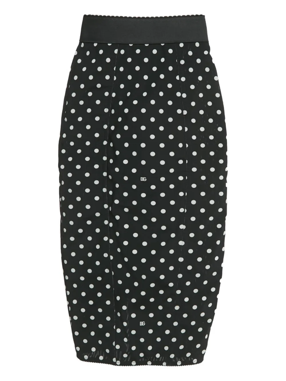 Dolce & Gabbana Pre-Owned polka dot midi skirt - Nero