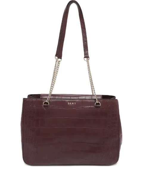 DKNY bolsa con cadena en relieve