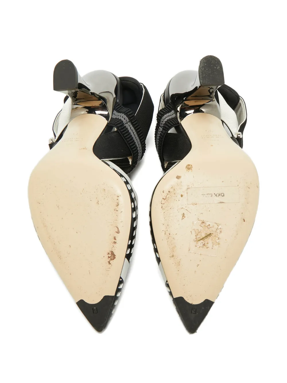 Fendi Pre-Owned Colibri canvas pumps - Zwart