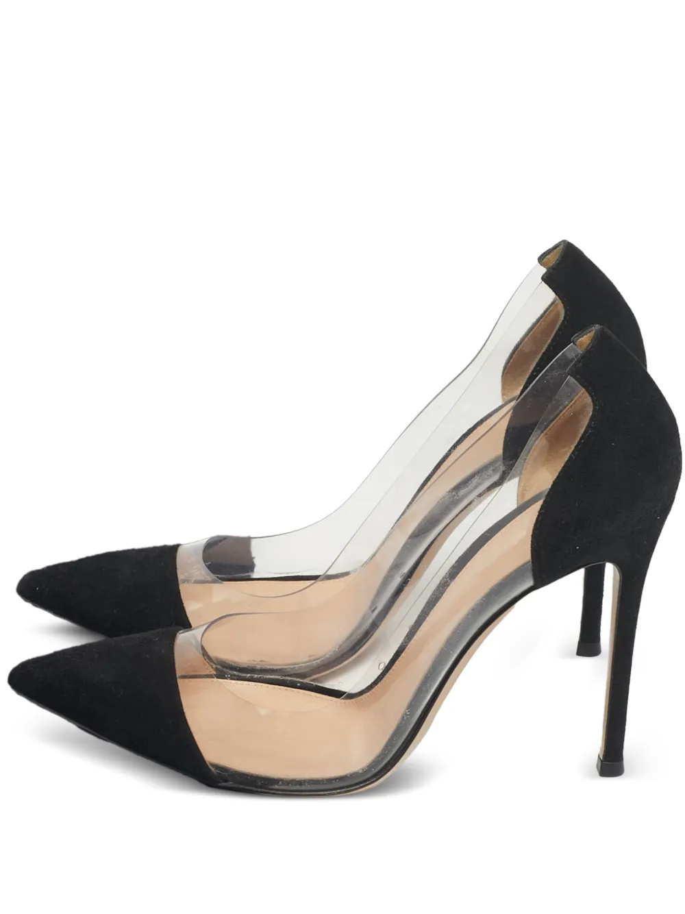Gianvito Rossi Plexi pointed pumps - Schwarz