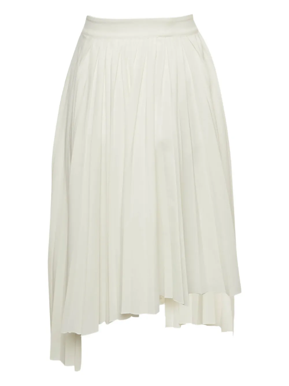 Maje asymmetric pleated skirt - Beige