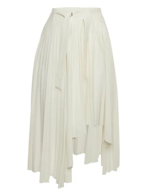 Maje asymmetric pleated skirt