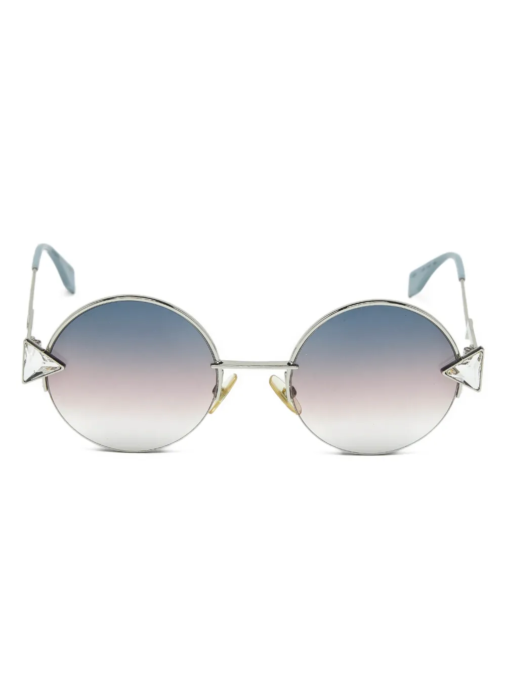 Fendi Pre-Owned round-frame sunglasses - Argento