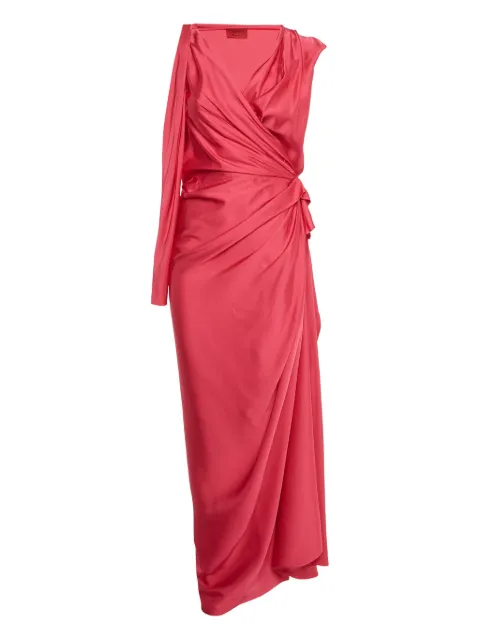 Lanvin Pre-Owned draping wrap maxi dress