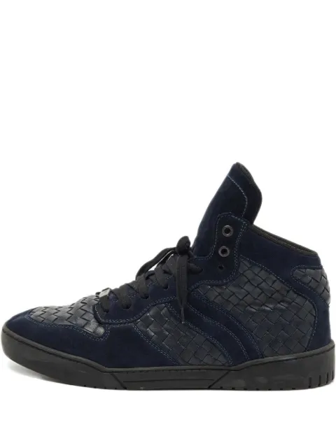 Bottega Veneta Pre-Owned lace-up leather sneakers