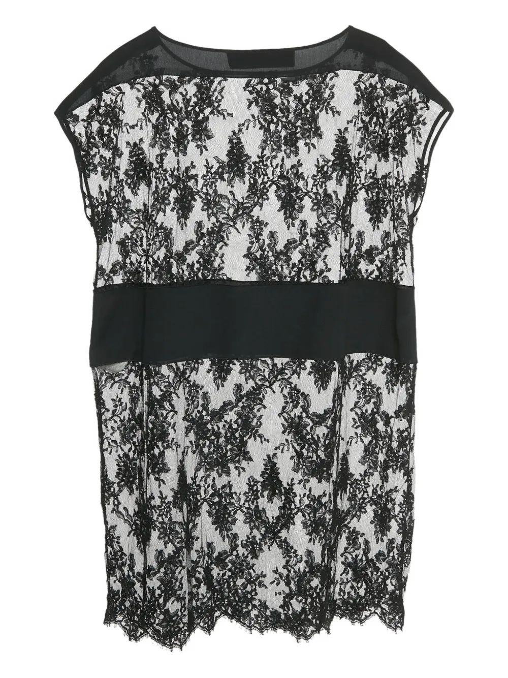 Valentino Pre-Owned lace-fabric mini dress - Zwart