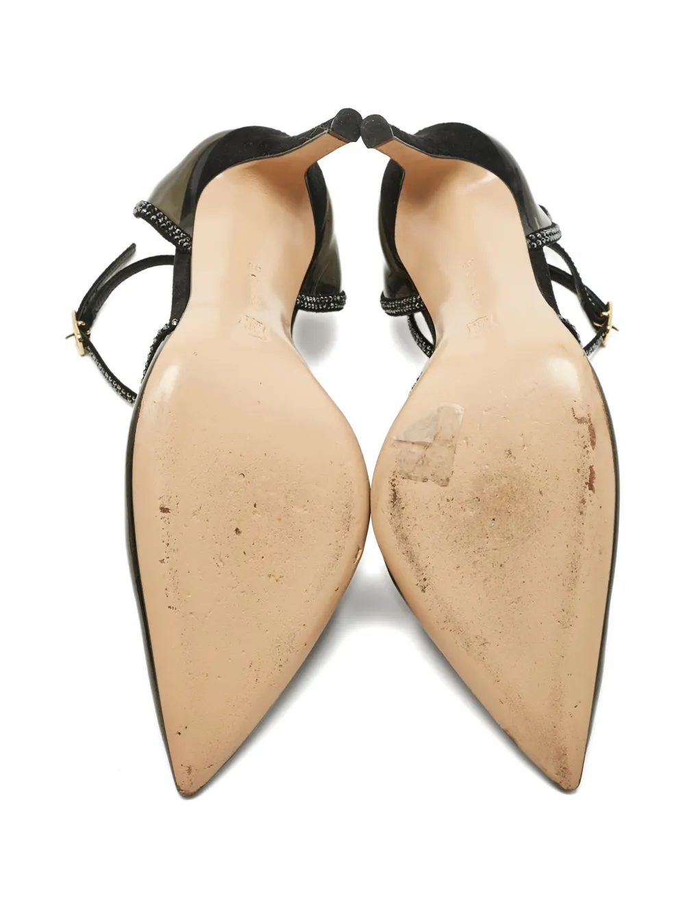 Gianvito Rossi ankle-strap embellished pumps - Zwart