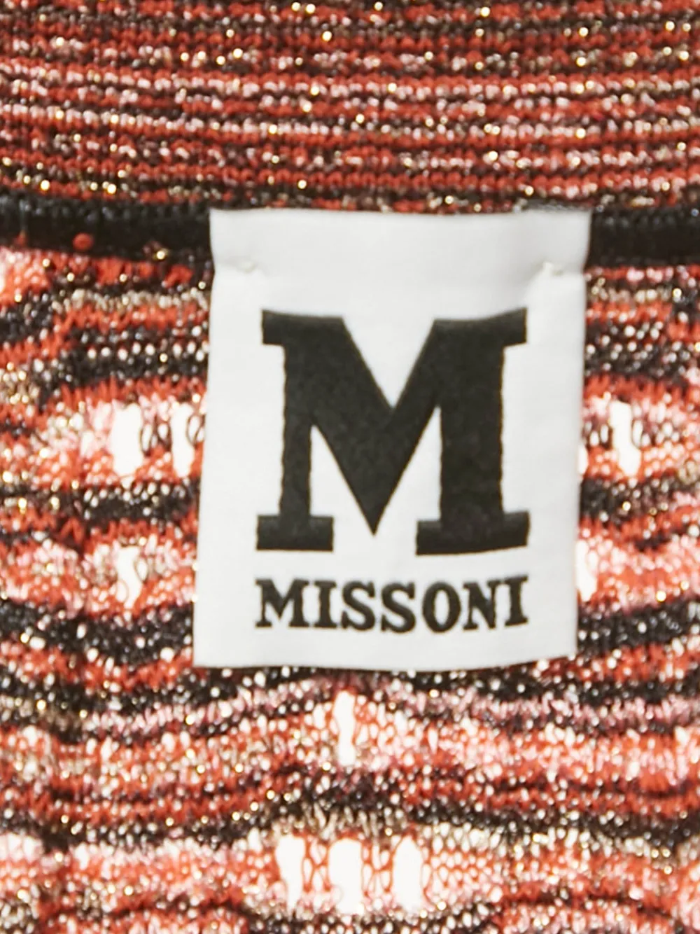 Missoni Pre-Owned knit tie maxi dress - Rood