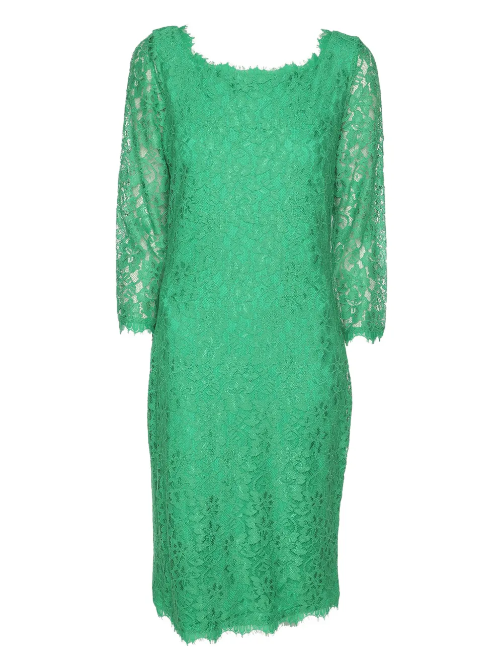 DVF Diane von Furstenberg Abito midi a maniche lunghe - Verde