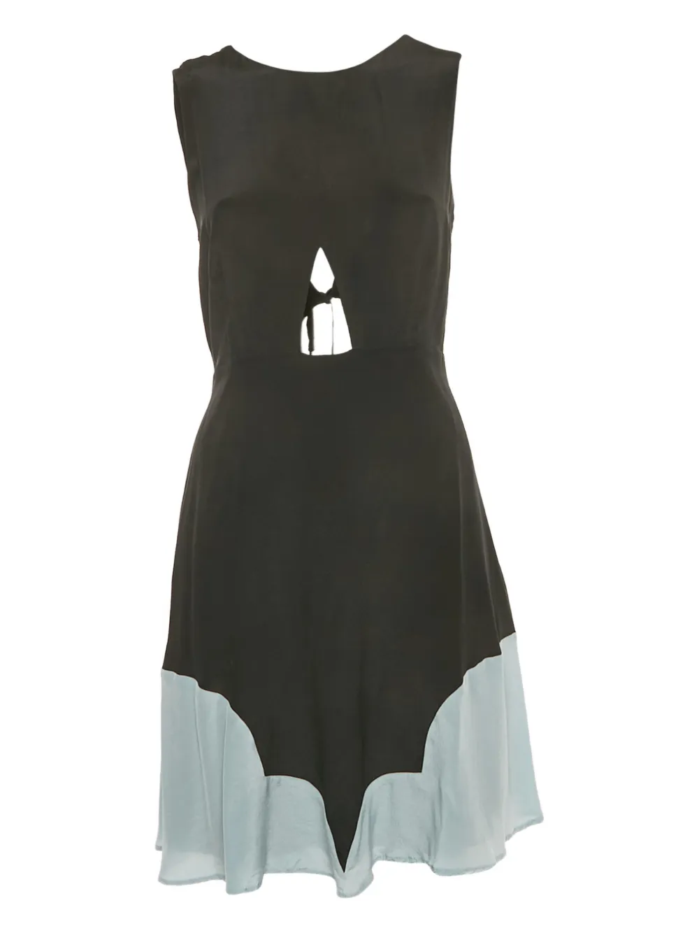 See by Chloé cut-out round-neck mini dress - Nero