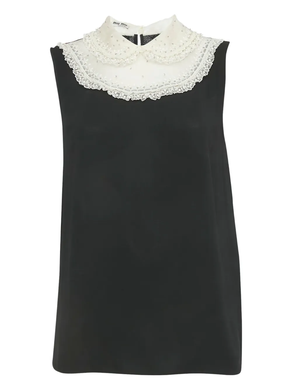 Miu Miu Pre-Owned sleeveless top | Black | Image 1