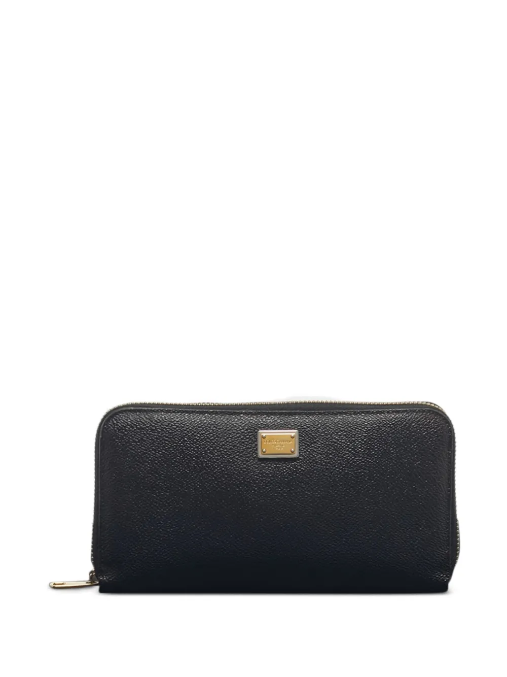 Dolce & Gabbana Pre-Owned zip leather wallet - Nero