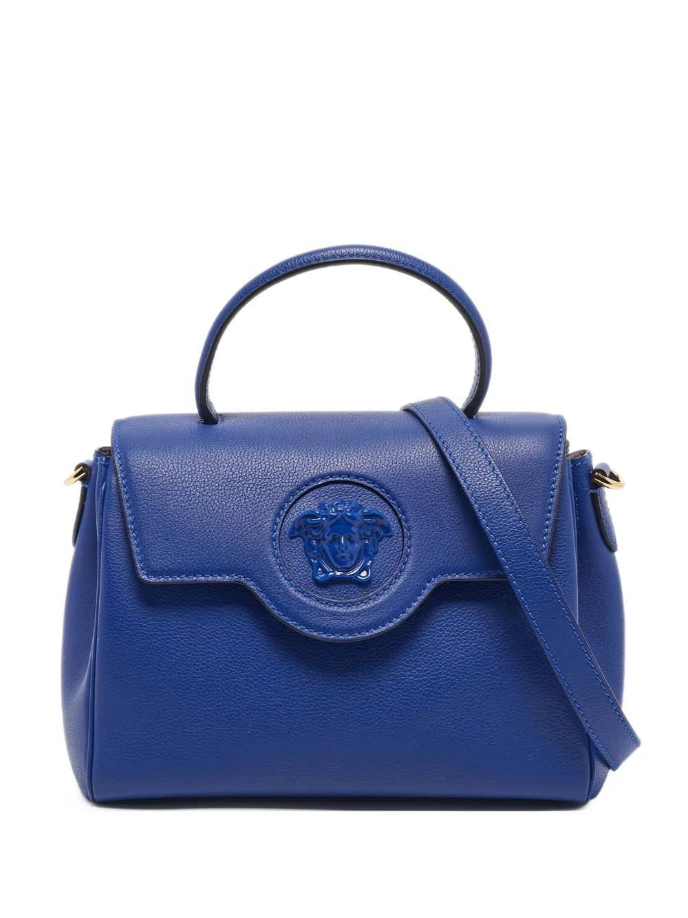 Versace Pre-Owned La Medusa leather tote bag - Blu