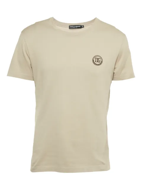 Dolce & Gabbana Pre-Owned logo-embroidered T-shirt