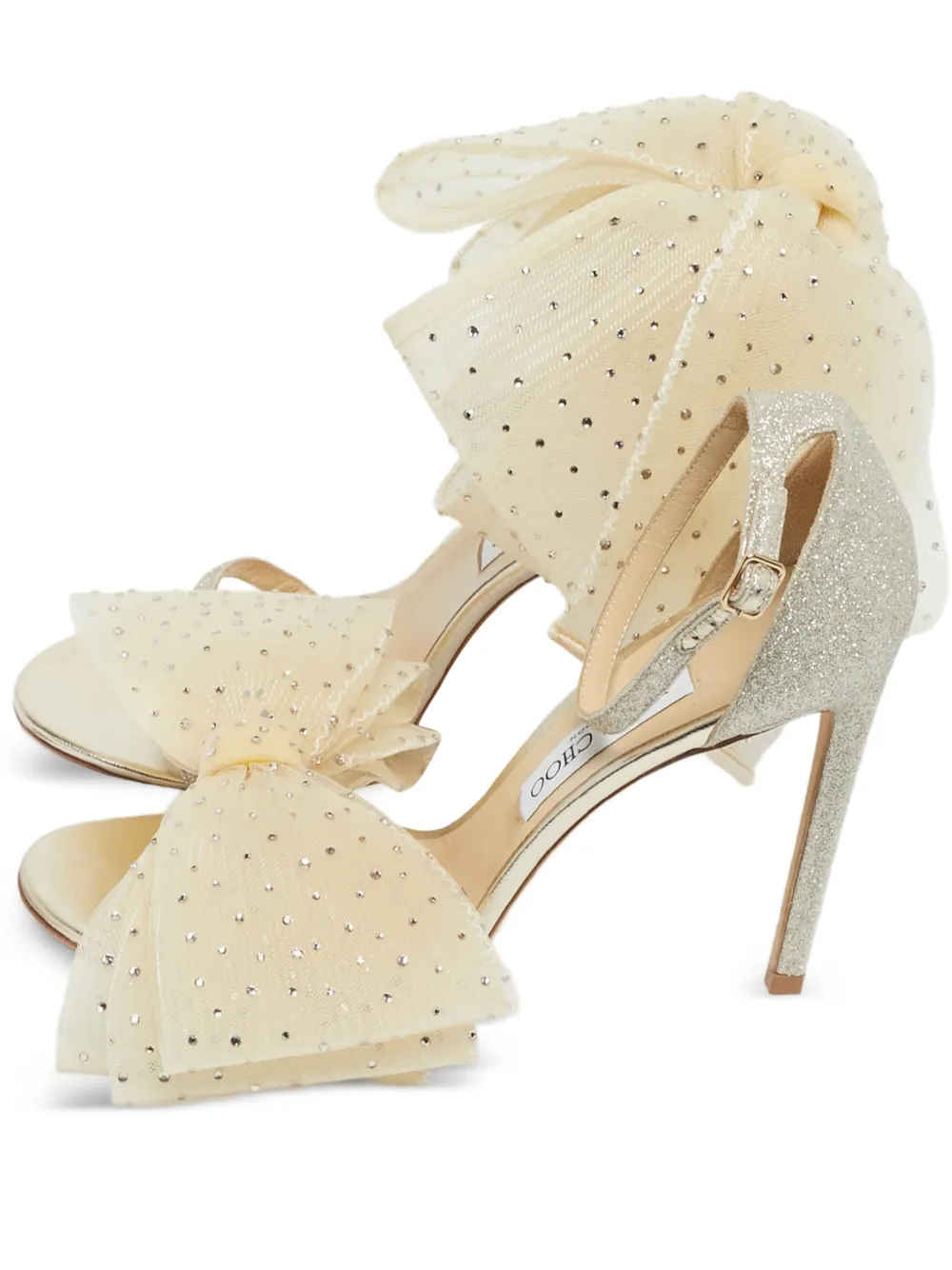 Jimmy Choo Pre-Owned Aveline Pumps mit Glitter-Schleife - Gold