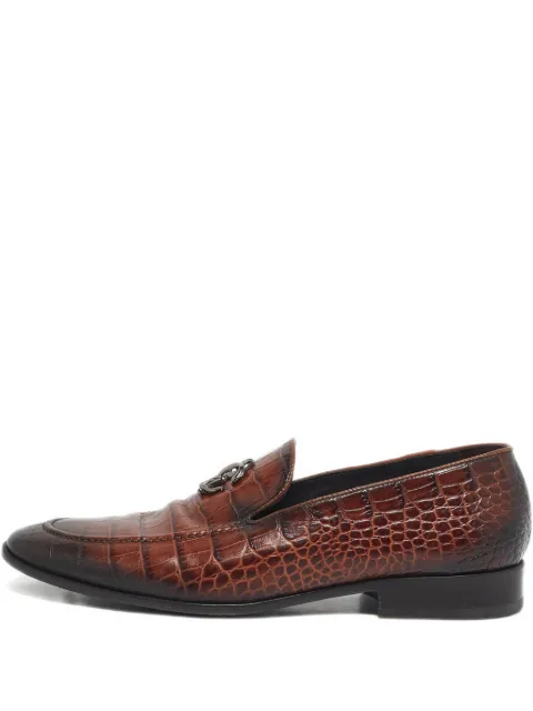 Roberto Cavalli Vintage mocasines con efecto de piel de cocodrilo
