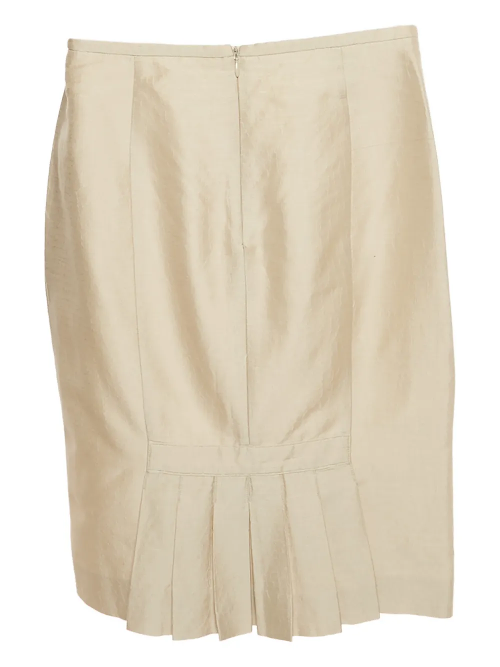 Armani Vintage jacquard pencil skirt - Beige