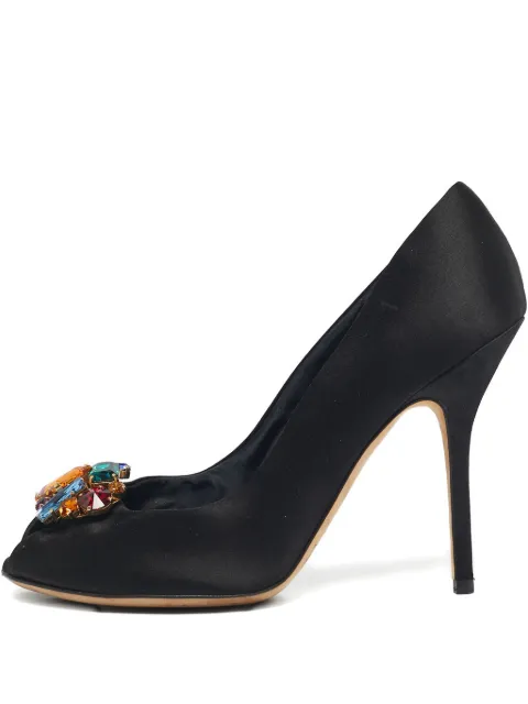 Dolce & Gabbana Pre-Owned embellished open-toe pumps