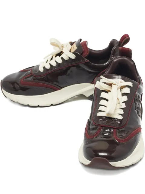Tory Burch patent-leather low-top sneakers