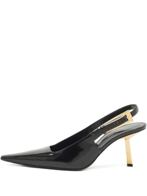 Saint Laurent Pre-Owned leather slingback pumps