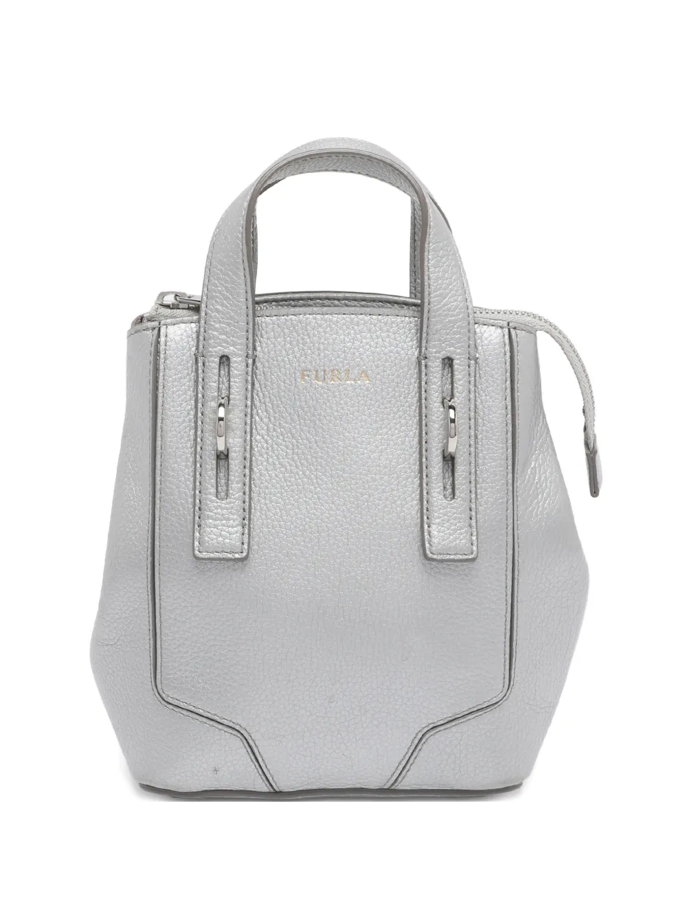 Furla Borsa tote Perla mini in pelle - Argento