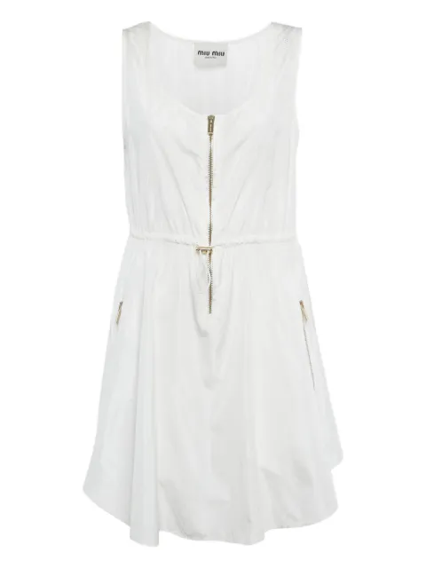 Miu Miu Pre-Owned zip sleeveless mini dress
