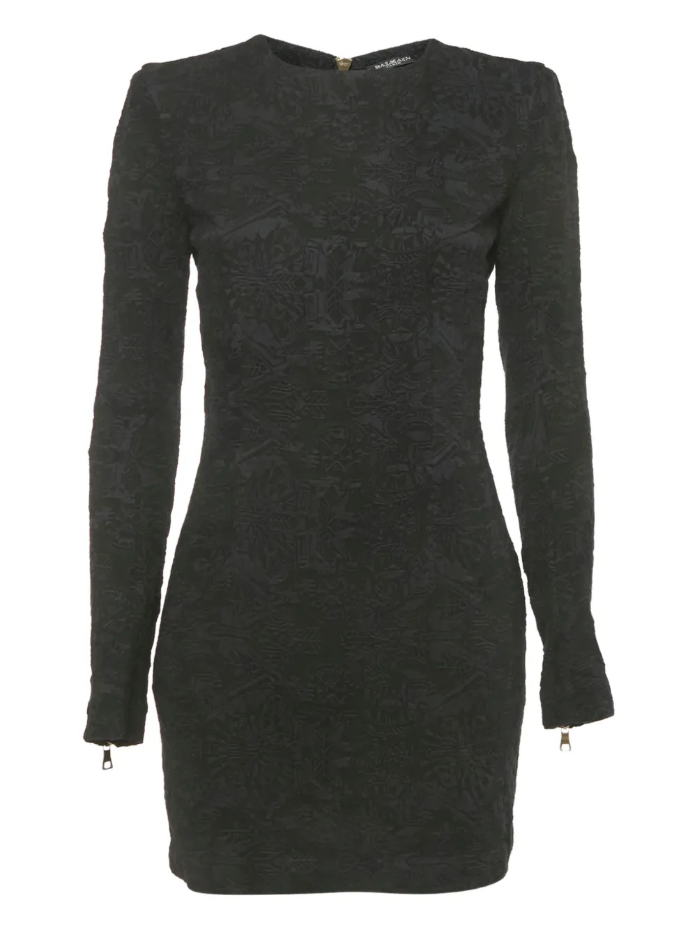 Balmain Pre-Owned robe zippée en jacquard | noir | Image 1