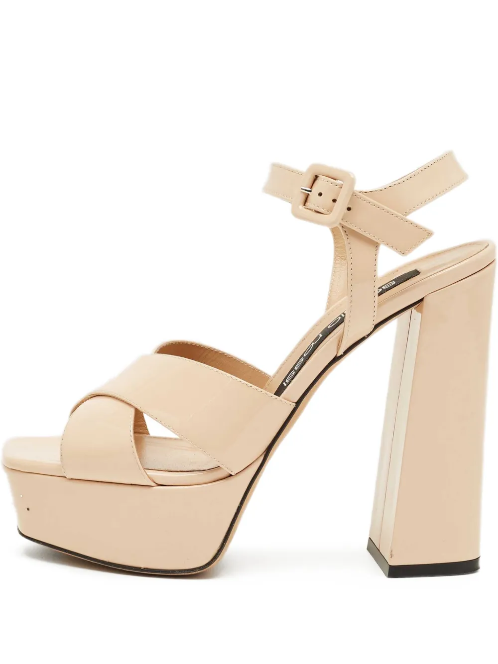 Sergio Rossi Vintage criss-cross-detail sandals - Nude
