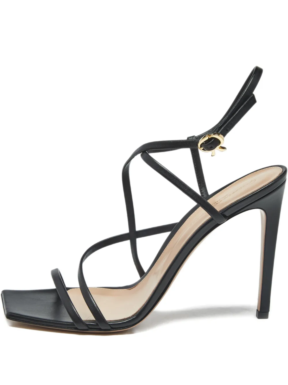 Gianvito Rossi Manilla leather heeled sandals - Schwarz