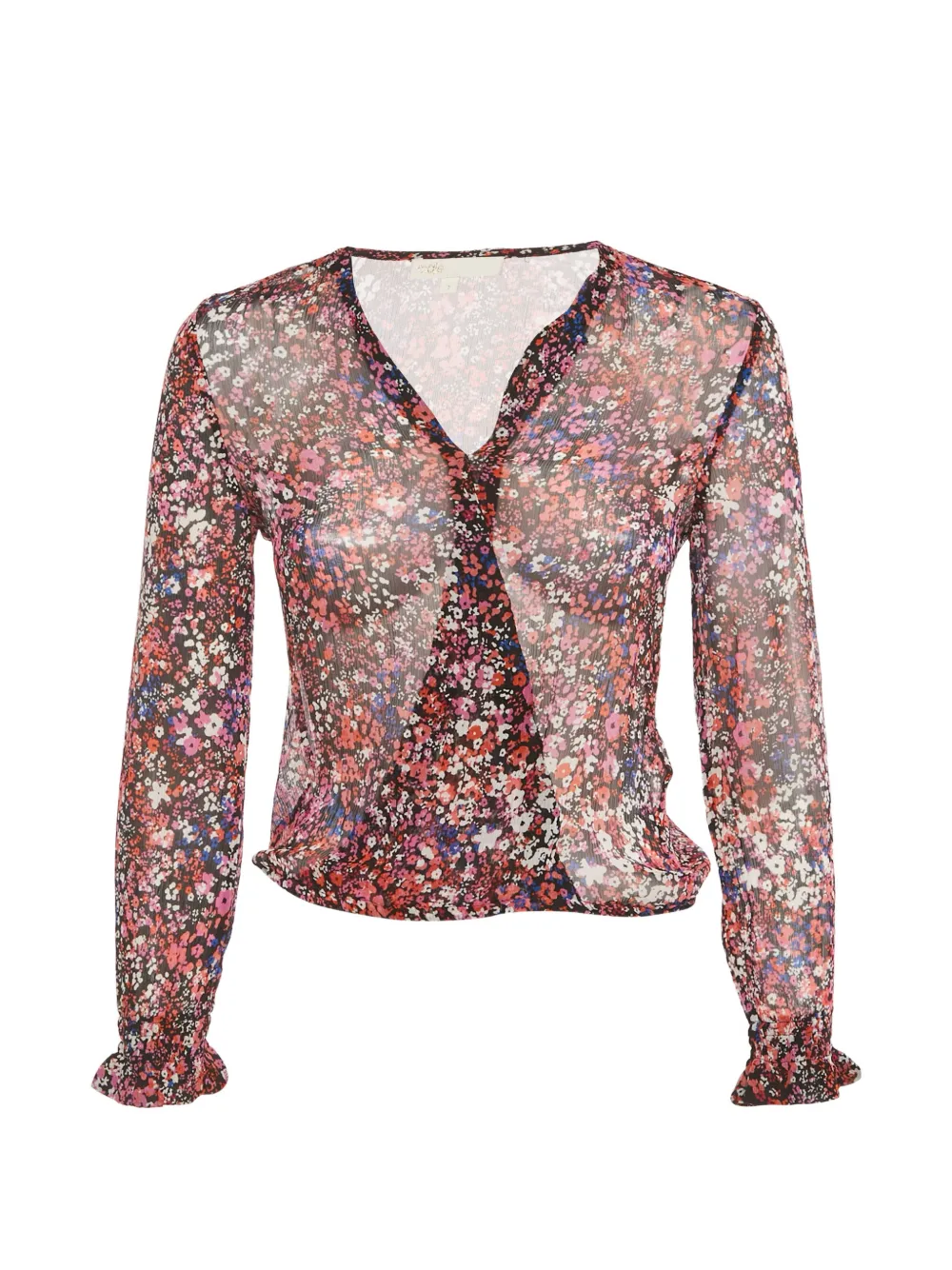 Maje floral-print long-sleeve top - Nero